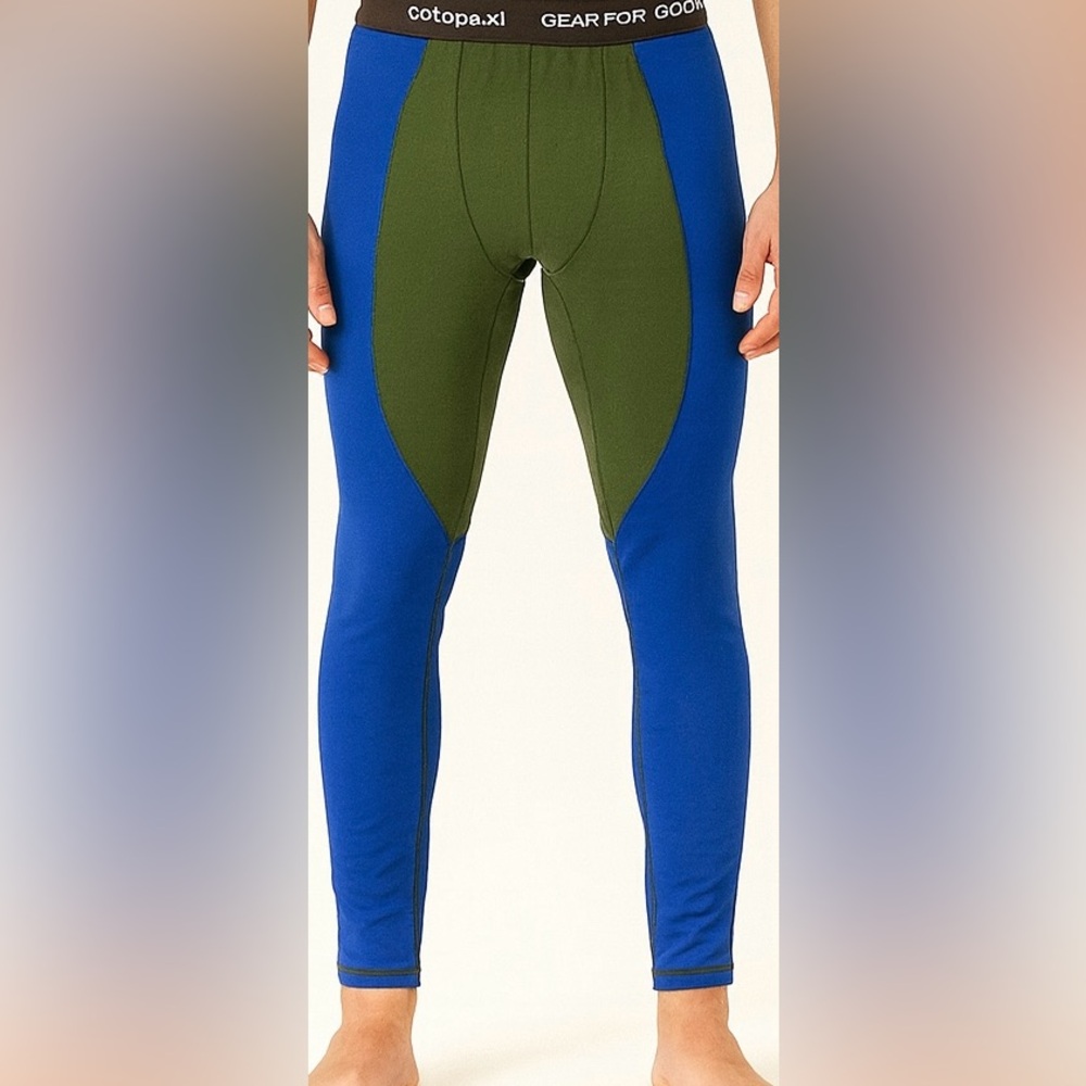Cotopaxi Unisex Blue and Olive Haraka legging tights Size Large